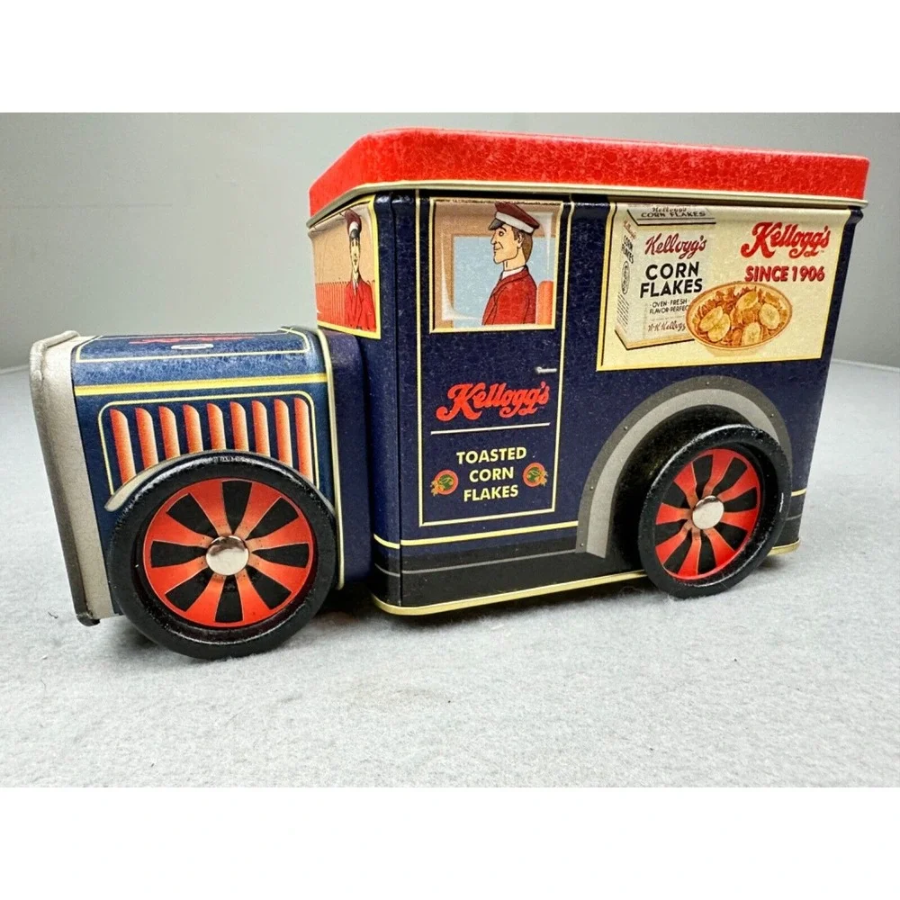 Kelloggs Toasted Corn Flakes Cereal Tin Truck Excellent Condition 1997‎ NEW